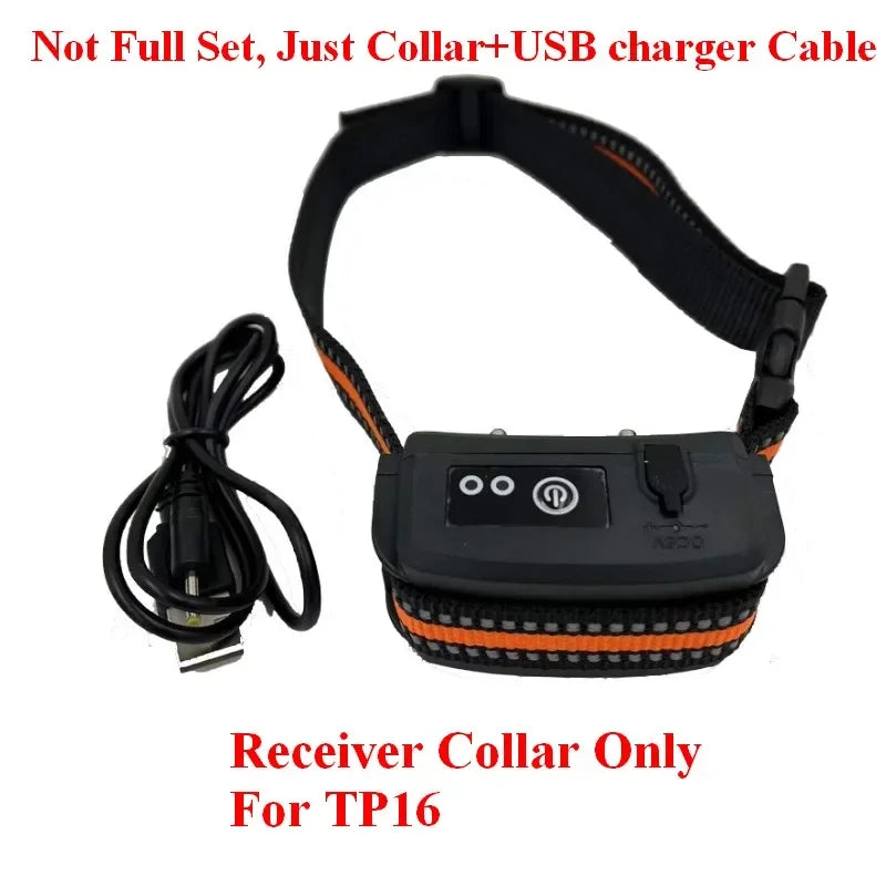 TP16 Dog Electric Fence Training Collar, Rechargeable Waterproof, 6 Levels