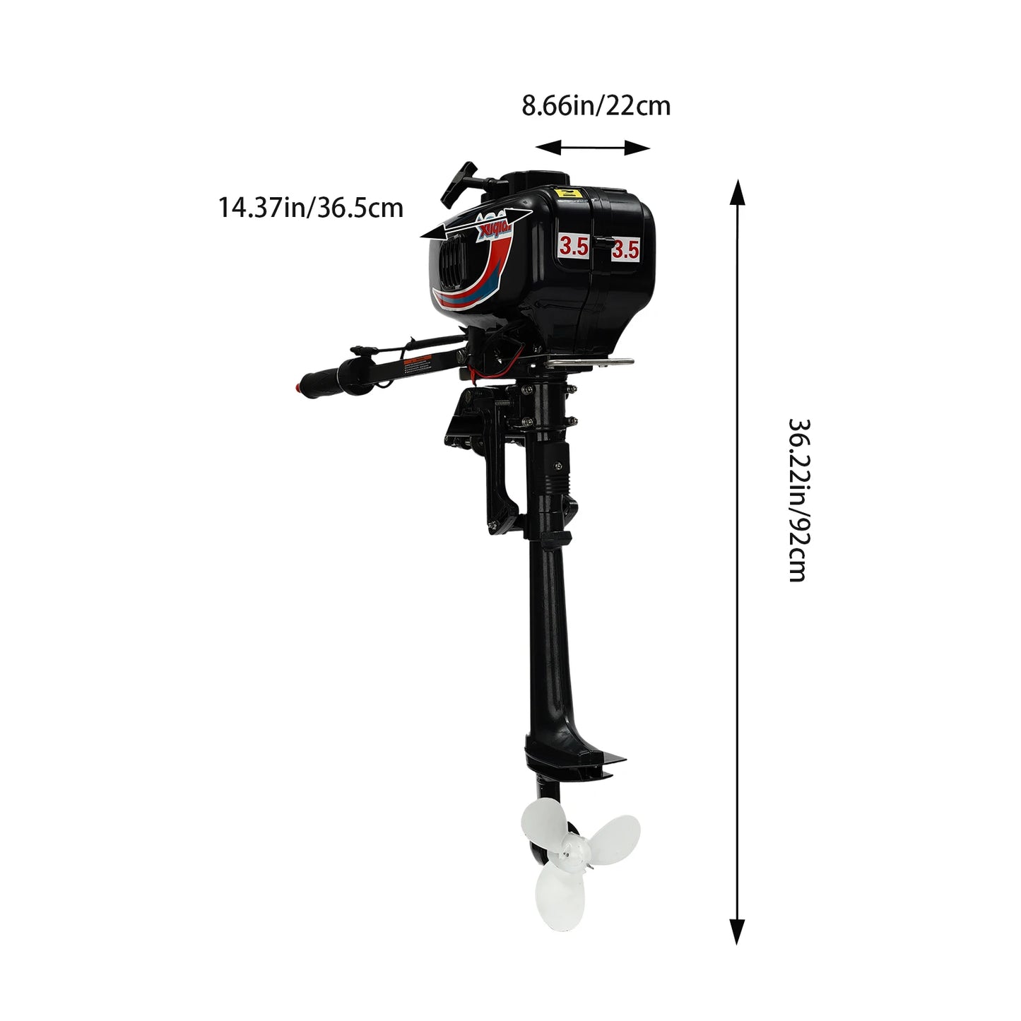 2 Stroke Outboard Motor 3.5HP For Fishing Boats