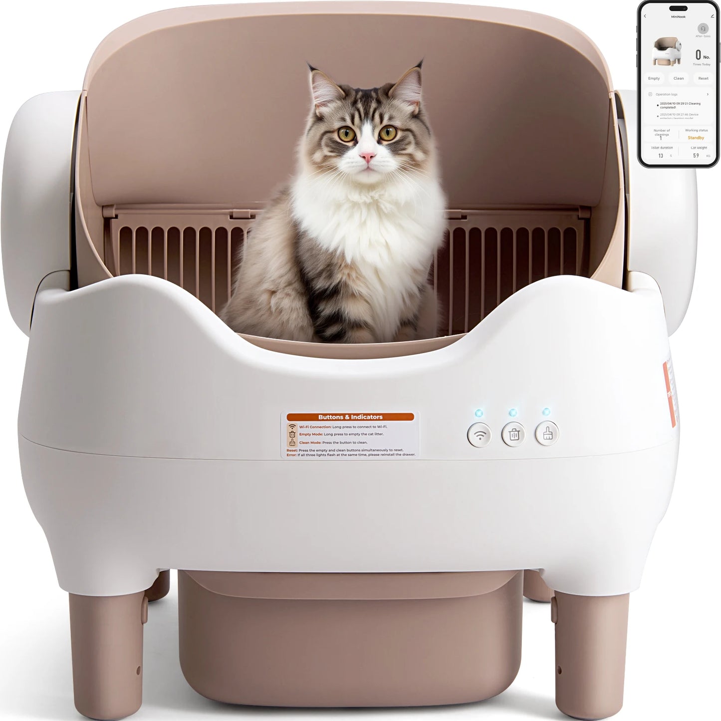Lunapurr Self Cleaning Automatic Cat Litter Box With App Control
