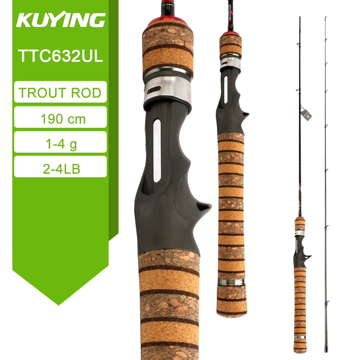 Kuying Premium Carbon Lure Angling Rods Spinning Casting PerformanceEnhancing Gear