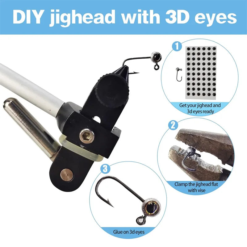 50pcs Original Color Fishing Hooks Set Carp Fishing Accessories Jig Head Fishing Goods Equipment 0.45/1/2g Fishing Crappie