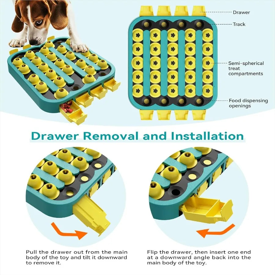 All In One Dog Puzzle Toy With Four Challenge Levels