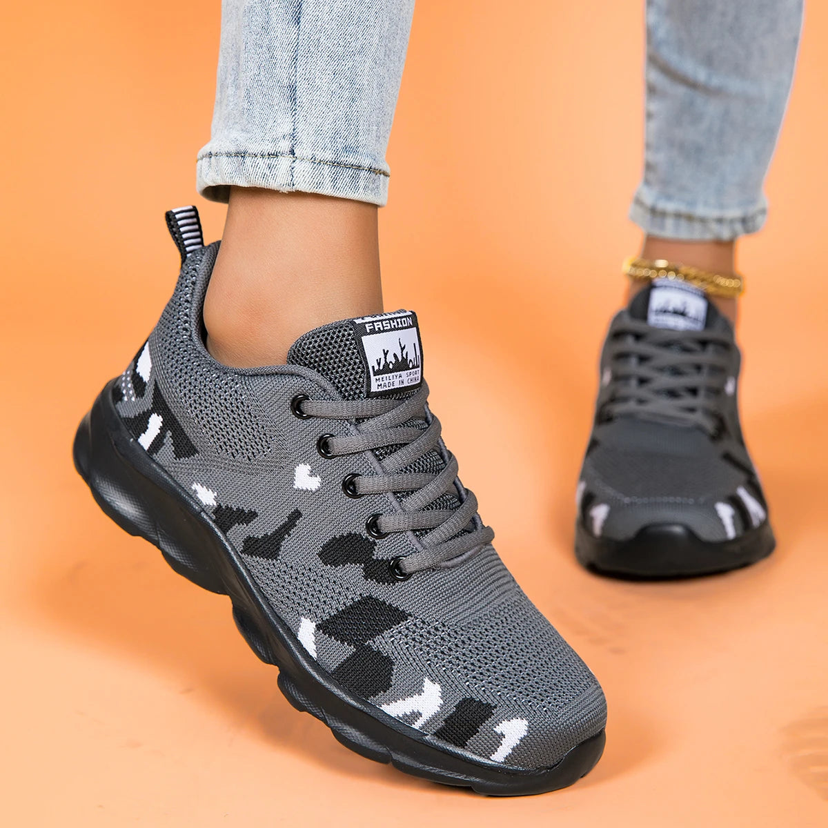 NONED Gentlemen Orthopedic Sneakers Walking Shoes Featherweight Casual Air Running