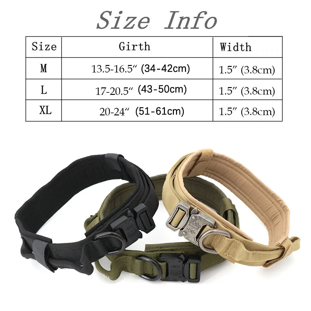 PETRAVELCN UltraExtendedDurable Adjustable Tactical Dog Training Collar And Leash Set